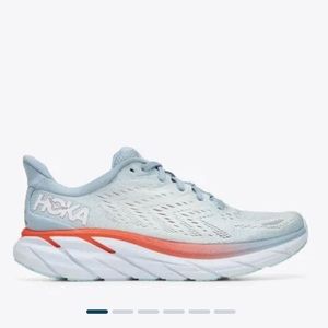 Women’s HOKA Clifton 8 in Blue Fog, Size 8.5D